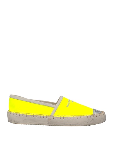 PHILIPPE MODEL Loafers Yellow Soft Leather, Textile fibres