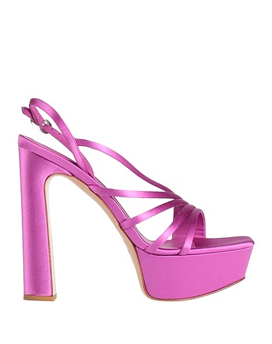 LE SILLA Sandals Mauve Textile fibers