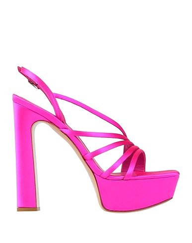 LE SILLA Sandalen Magenta Gewebefasern