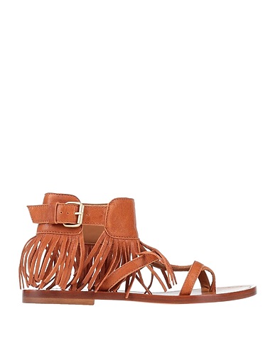 GREY MER Flip flops Brown Soft Leather