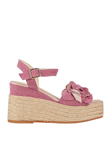 ESPADRILLES Espadrilles Mauve Textile fibers