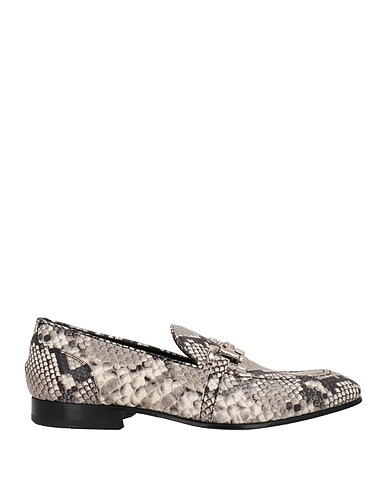 GIOVANNI CONTI Loafers Light grey Soft Leather