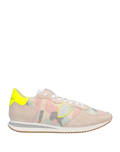 PHILIPPE MODEL Sneakers Light grey Soft Leather, Textile fibers