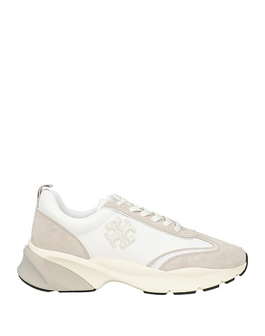 TORY BURCH Sneakers Light grey Textile fibres, Leather