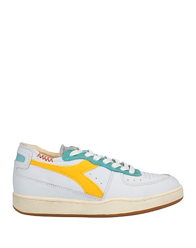 DIADORA HERITAGE Sneakers White Leather, Textile fibres