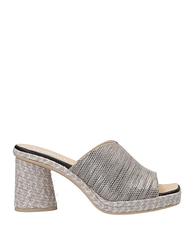 ESPADRILLES Espadrilles Silver Textile fibers