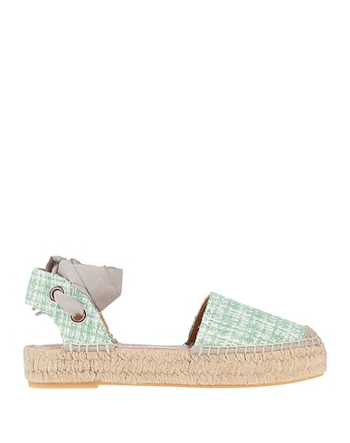 MYCHALOM Espadrilles Light green Textile fibres