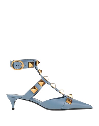VALENTINO GARAVANI Pumps Hellblau Leder