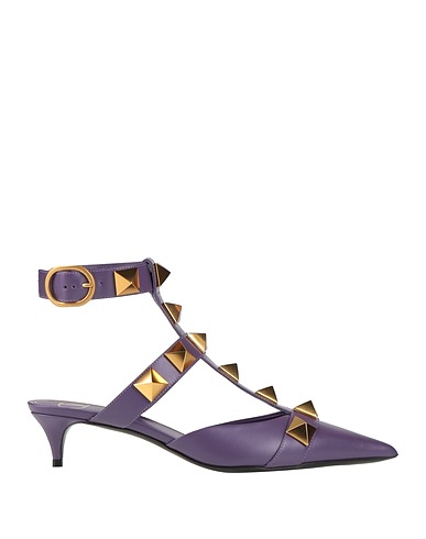 VALENTINO GARAVANI Pump Purple Leather