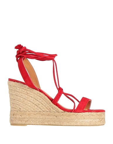 CASTAÑER Espadrilles Red Soft Leather