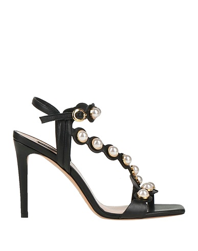 PINKO Sandals Black Soft Leather