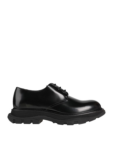 MCQUEEN Laced shoes Black Soft Leather