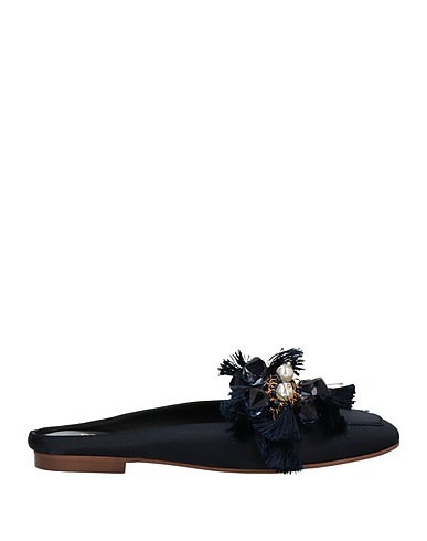 TOSCA BLU Mules and clogs Midnight blue Textile fibres