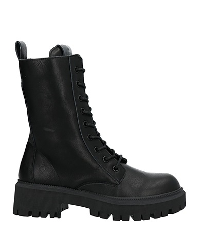 FRANCESCO MILANO Ankle boot Black Soft Leather, Textile fibers
