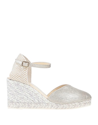ESPADRILLES Espadrilles Platinum Textile fibers