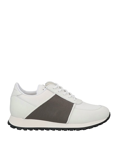 GIUSEPPE ZANOTTI Sneakers White Soft Leather, Textile fibres