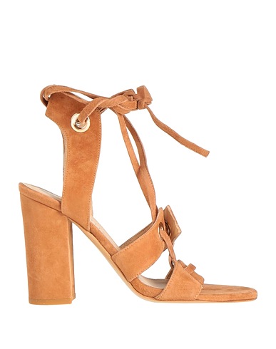 FABIO RUSCONI Sandals Camel Leather