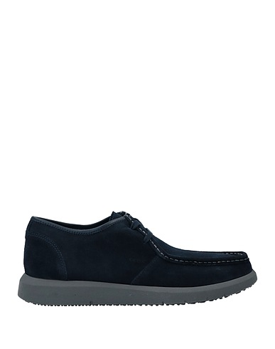 GEOX Schnürschuhe Marineblau Leder