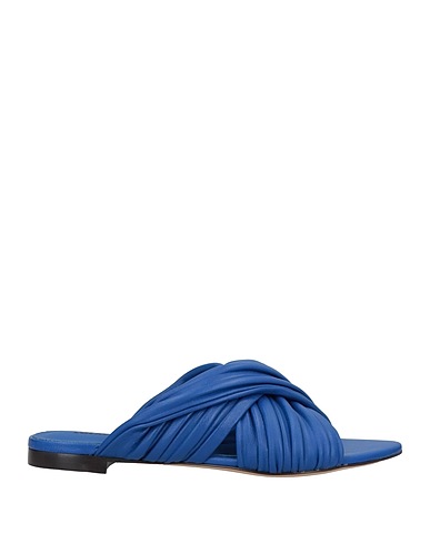 LOLA CRUZ Sandals Blue Soft Leather