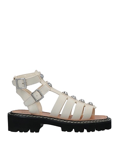 SANDRO Sandals Ivory Leather