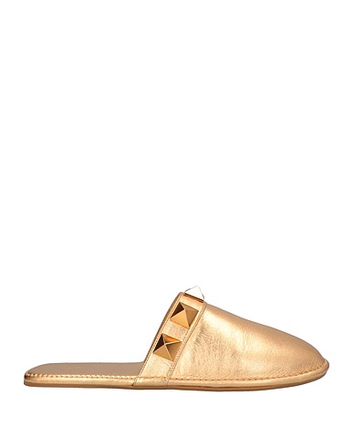 VALENTINO GARAVANI Mules and clogs Gold Leather