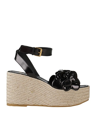 VALENTINO GARAVANI Espadrilles ATELIER SHOES Black Soft Leather