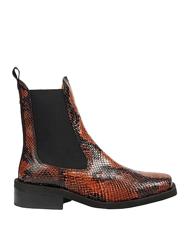 GANNI Ankle boot Tan Pigskin