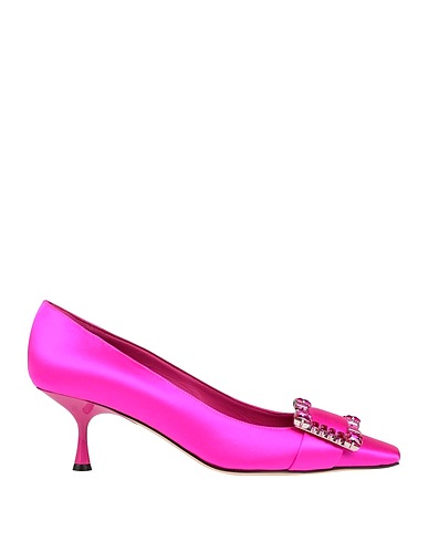 SERGIO ROSSI Pump Fuchsia Textile fibers
