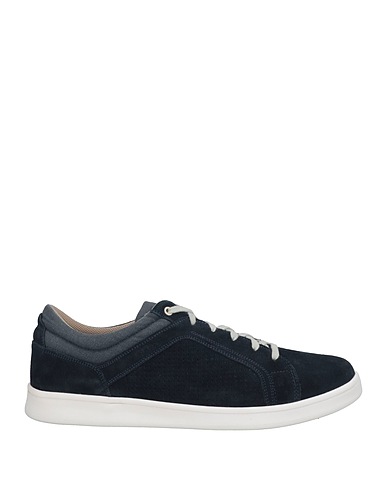 GEOX Sneakers Midnight blue Soft Leather, Textile fibres
