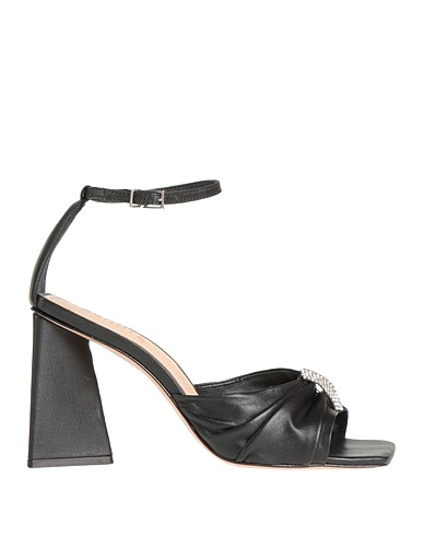 SCHUTZ Sandals Black Soft Leather