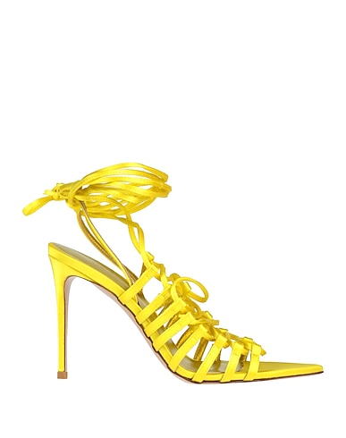 LE SILLA Sandals Yellow Textile fibers