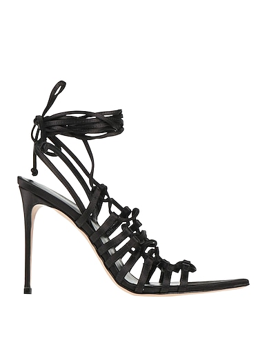 LE SILLA Sandals Black Textile fibres