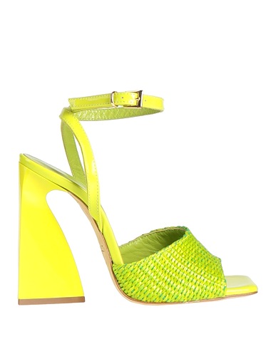 NCUB Sandals Lime green Textile fibres