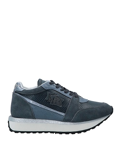 ATLANTIC STARS Sneakers Slate blue Leather, Textile fibres
