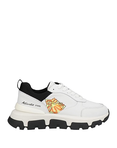 ATLANTIC STARS Sneakers Bianco Pelle, Fibre tessili