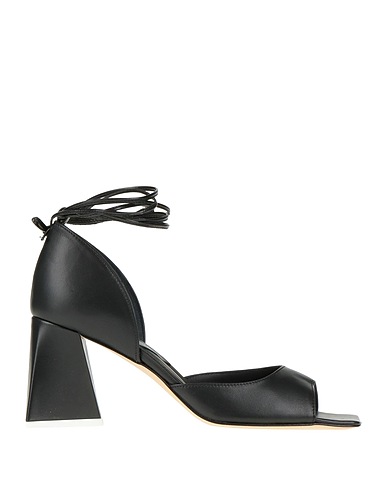 LUCA VALENTINI Sandals Black Soft Leather