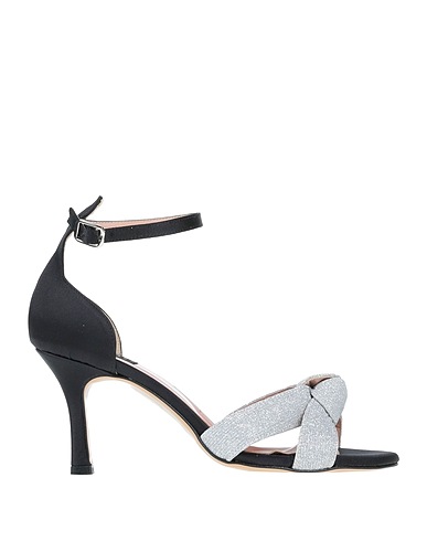 ISLO ISABELLA LORUSSO Sandali Nero Fibre tessili