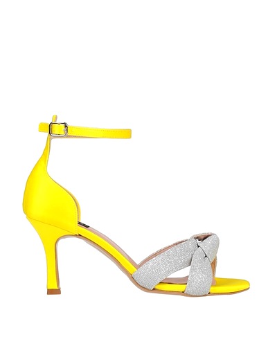 ISLO ISABELLA LORUSSO Sandals Yellow Textile fibres