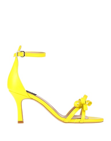 ISLO ISABELLA LORUSSO Sandals Yellow Textile fibers
