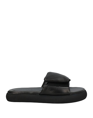 LUCA VALENTINI Sandals Black Soft Leather