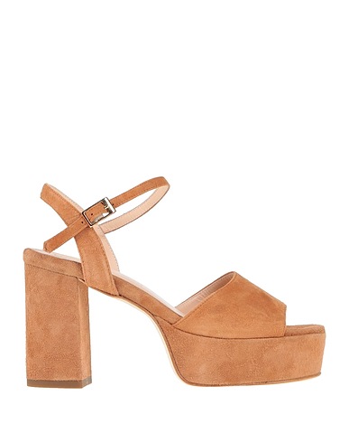 LUCA VALENTINI Sandals Camel Leather