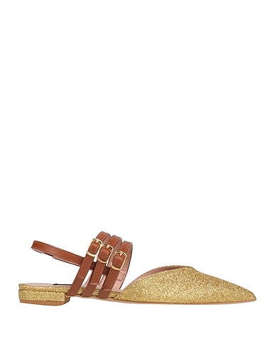 ISLO ISABELLA LORUSSO Ballet flats Gold Textile fibers