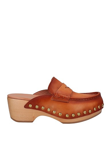 SANTONI Mule e zoccoli Cuoio Pelle