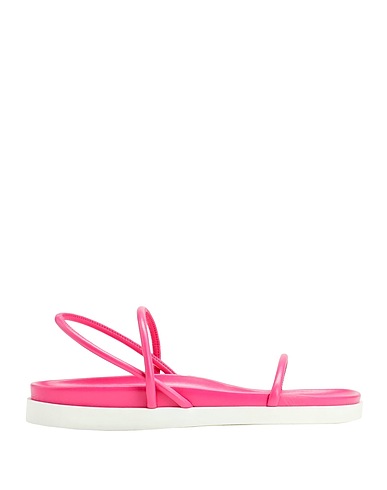 8 by YOOX Sandals STRING FLAT SANDALS
 Fuchsia 60% Polyester, 40% Polyurethane