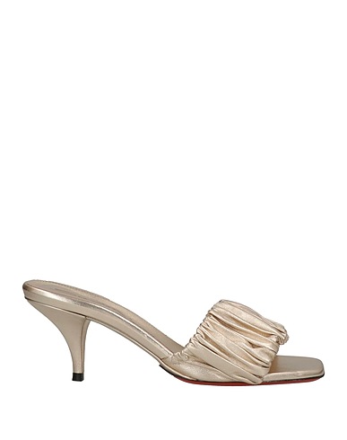 SANTONI Sandals Platinum Soft Leather