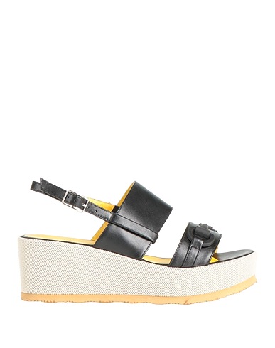 CALPIERRE Sandals Black Soft Leather