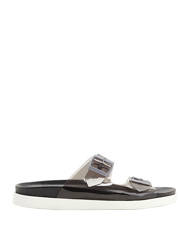 8 by YOOX Sandals Charcoal 100% Polyurethane
