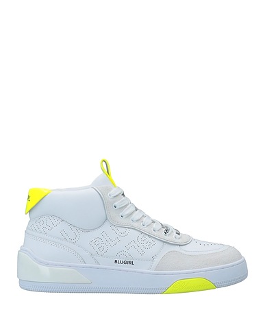 BLUGIRL Sneakers White Calfskin, Textile fibres