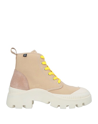 TORY BURCH Ankle boot Sand Leather, Textile fibres