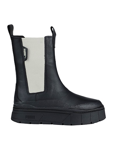 PUMA Ankle boot Mayze Stack Chelsea Wns Black Cowhide, Textile fibres